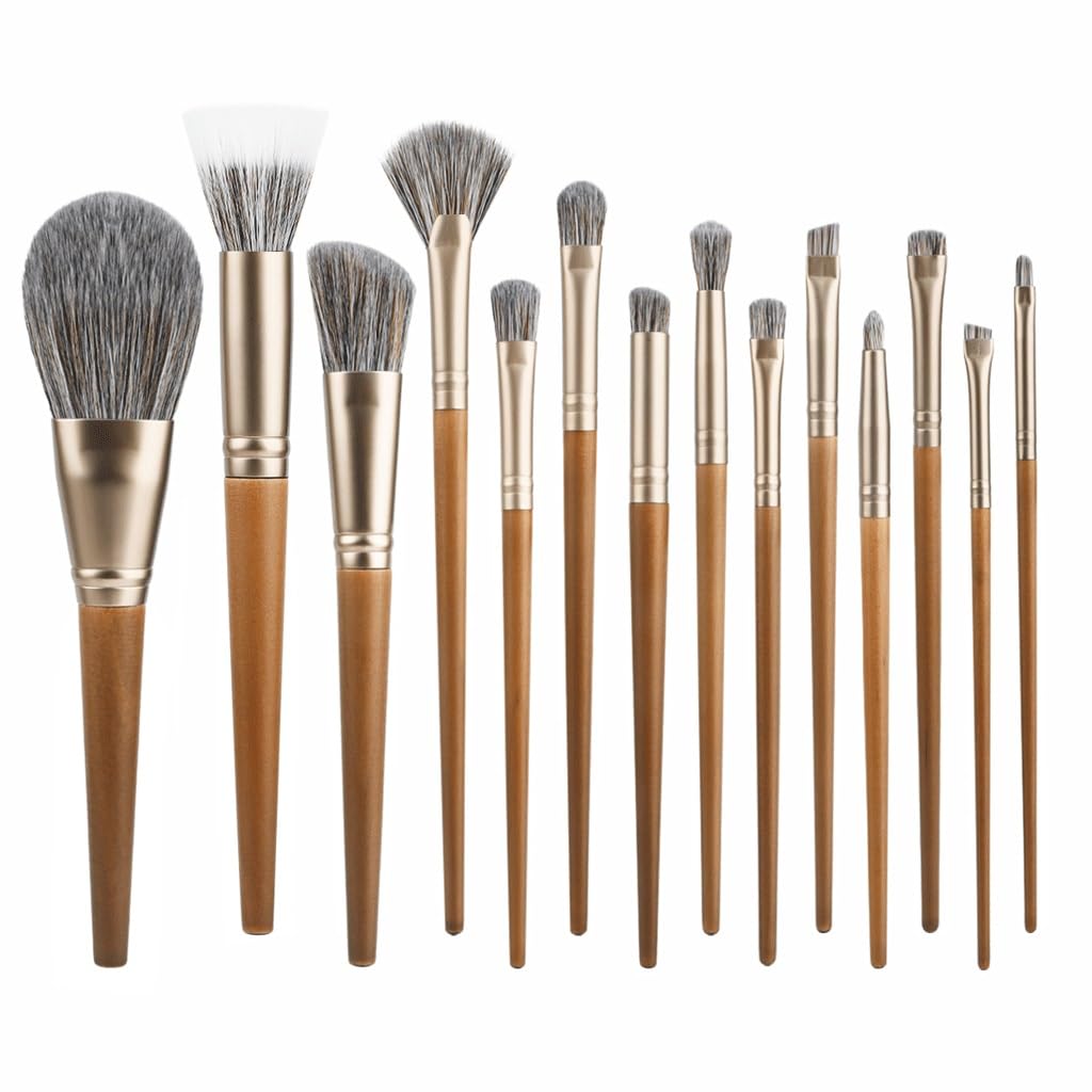 Ensemble de pinceaux de maquillage aux fibres denses haute précision