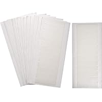 Vista 1 de TecUnite 180 pestañas de cinta de extensión de cabello blanco a granel de doble cara fuerte cinta adhesiva para el cabello en extensión de extensión