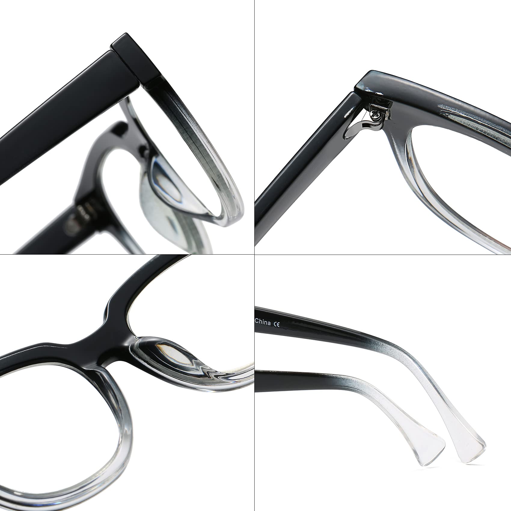 Bevi Blue Light Blocking Glasses Stylish Reading Glasses Magnifying Glasses For Men and Women R202105C2-2.50