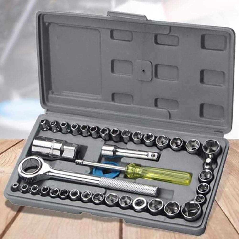 Mawson 40 Pcs (Including Box) Combination Socket Wrench Tool Set 40 Pcs Screwdriver Set, Multi, 40 PCS SOCKET SET (B09DBDFFNB) Amazon Price History, Amazon Price Tracker