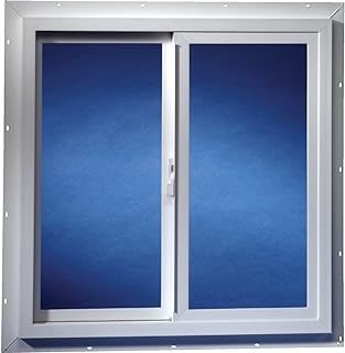 Agriclass Double Slide Vinyl Utility Window White Glass/Vinyl Window 23-1/2" W x 35-1/2" - Case Of: 1