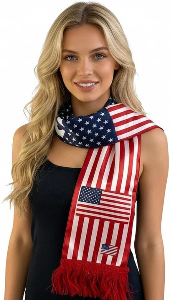 USA Canada Mexico 2026 World Cup Football Fan Scarf Match Support Supplies Double-SidedTassel Scarf Fan Gift