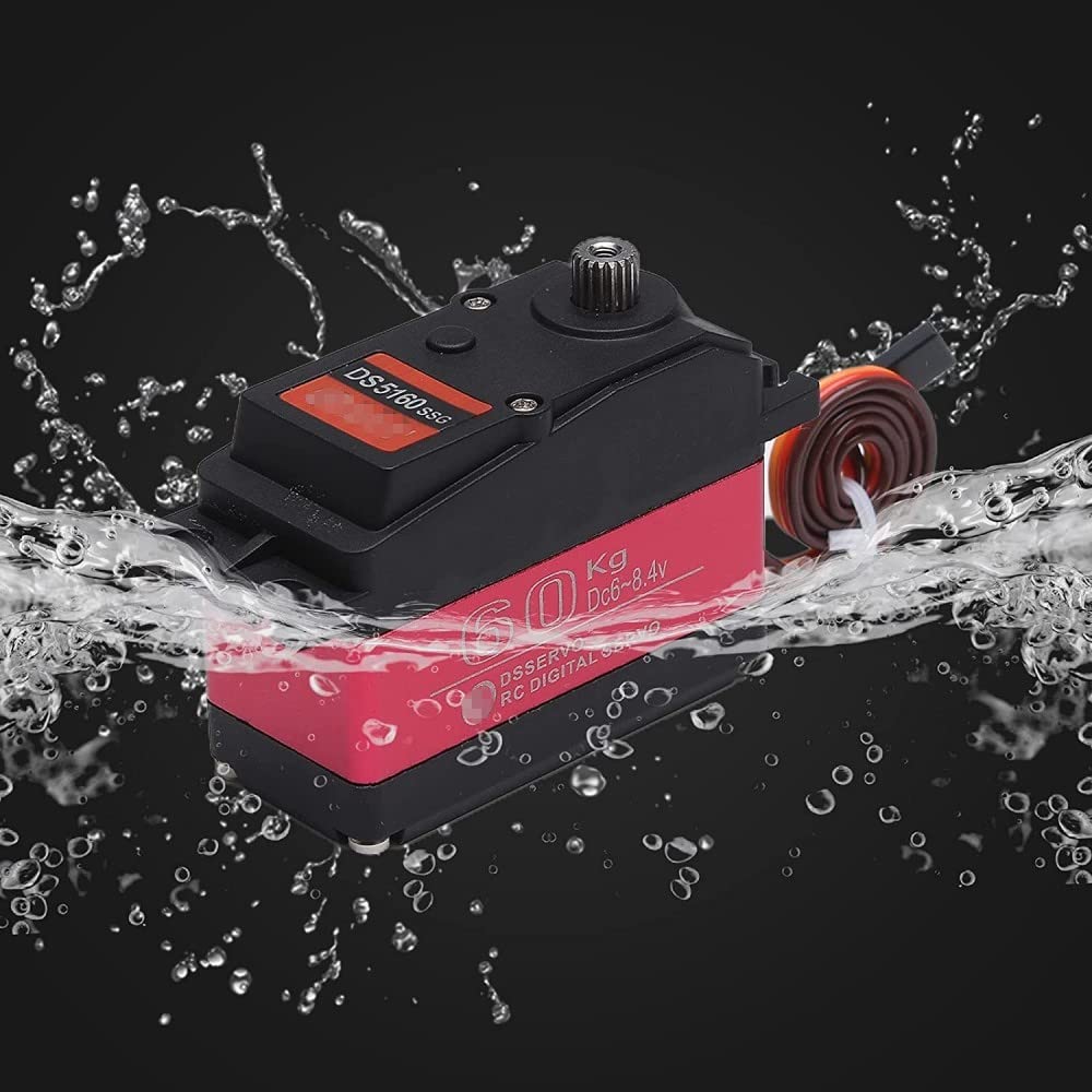 Hohes Drehmoment Wasserdicht 60 Kg 180 ° DS5160 Metall Getriebe Digital Servo für RC Robot Auto 1/6 SCX6 1/5 Baja