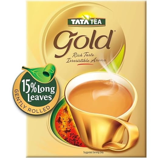Tata Tea Gold | Assam teas with Gently Rolled Aromatic Long Leaves | Rich & Aromatic Chai | Black Tea | 500gram|Loose Leaves