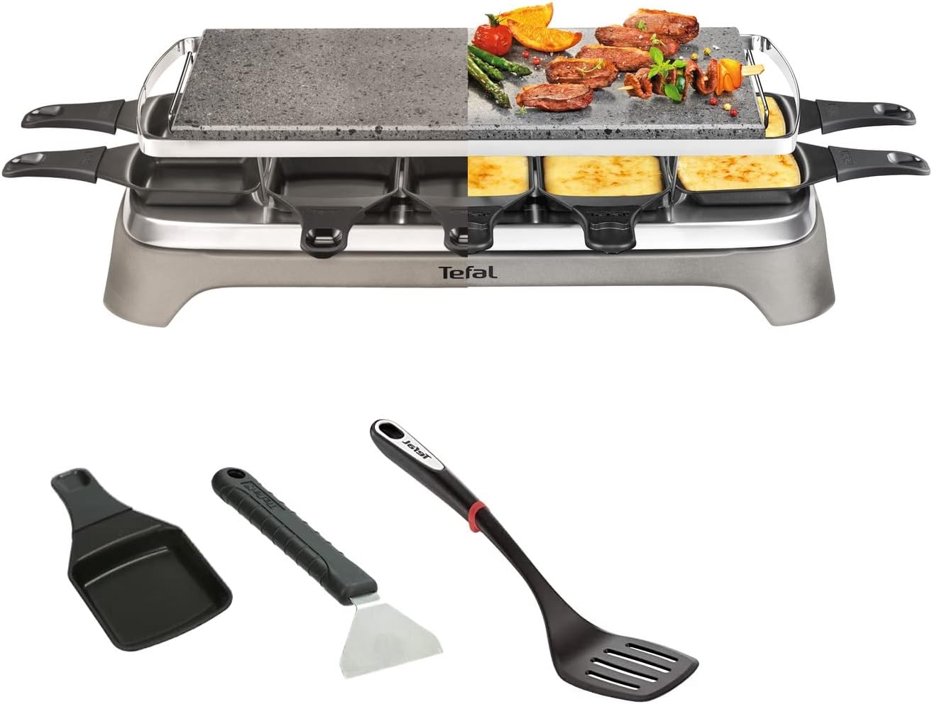 Wmf Raclette Lono 8 Personen Media Markt Amazon.de: WMF Lono Raclette Grill mit Pfännchen und Schiebern