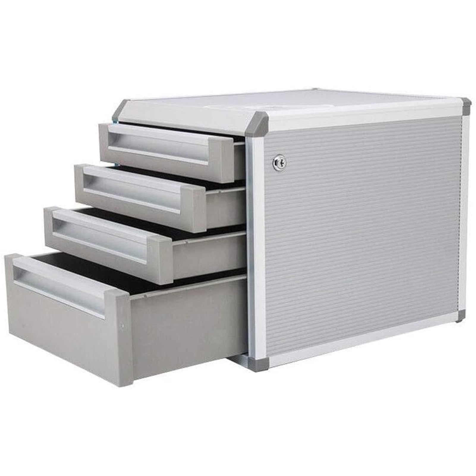 Rangement Bureau Classeur De Bureau, Boîte De Rangement En Alliage D'aluminium, Classeur À Compartiments Verrouillables