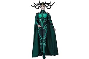 Women's Goddess of The Moon Costume, Hella Jumpsuit with Cape