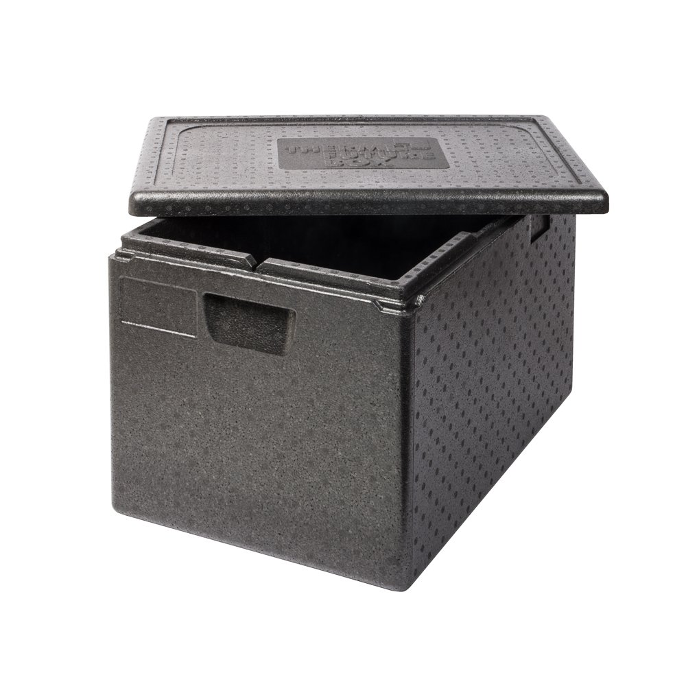 HENDI Thermobox GN 1/1, 46L, warmhoudbox, koelbox, isolatiebox, inclusief deksel, temperatuurbestendig van -20°C tot 110°C, 600x400x(H)320mm, EPP