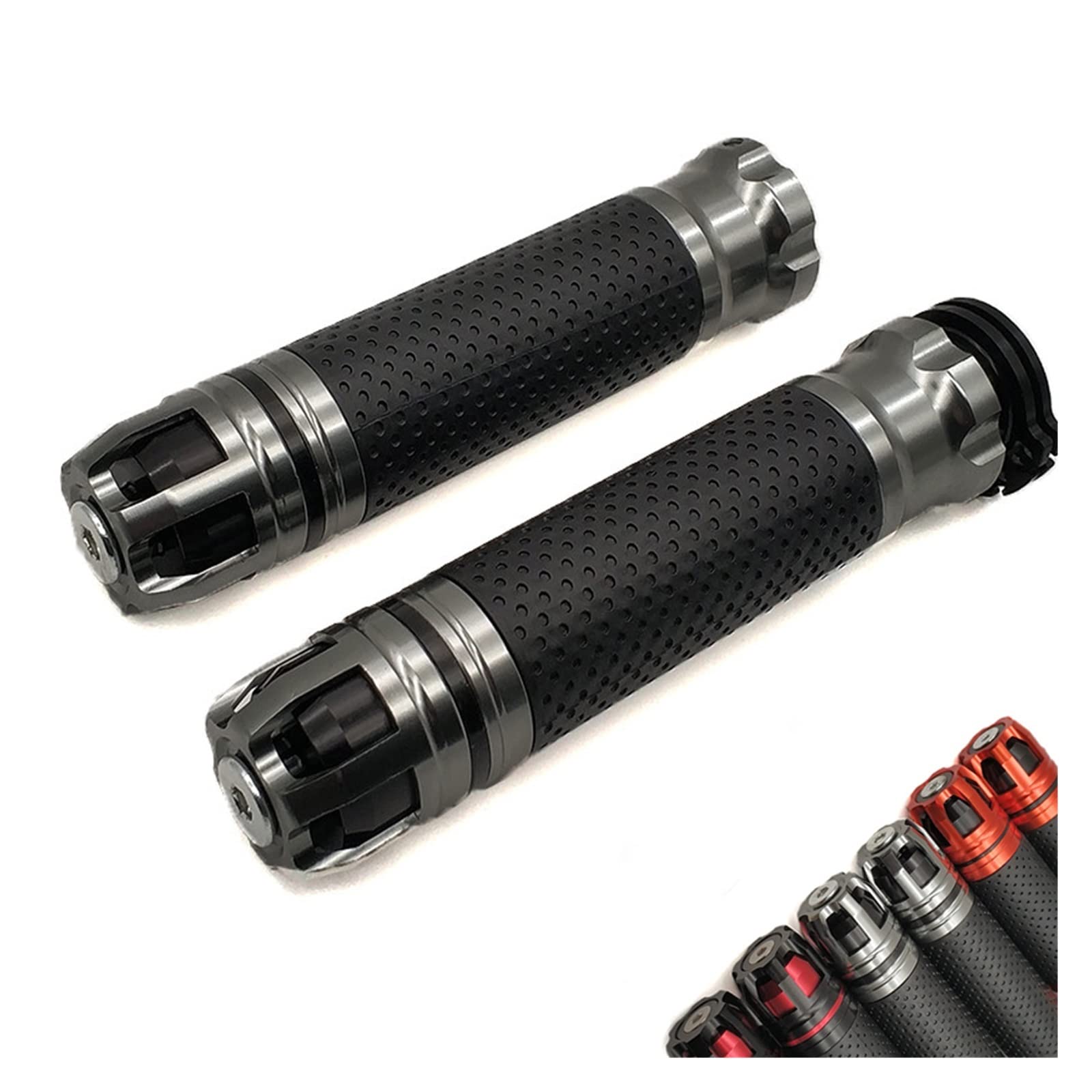Motorradknopfgriff Lenkerabdeckung Für Ka&@wasaki GTR Zzr 600 Zxr 400 KX65 KX85 KX125 Universal Motorrad Griff Griffe Enden Racing Lenker CNC 22mm 7/8"