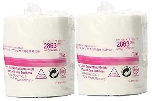 3m 2863 Medipore H esparadrapo de 3 x 10 yardas 2 rollos