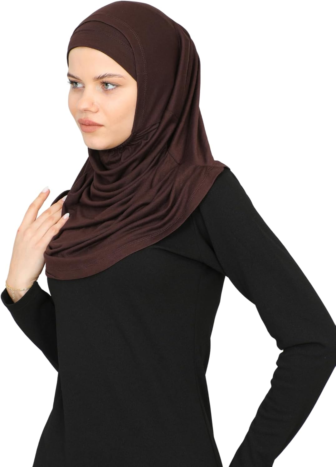 Prien Chic Ready To Wear Hijab For Women, Muslim Long Turban Undercap Set, Instant Scarf, Prayer Clothes For Girls, Abaya - Image 3