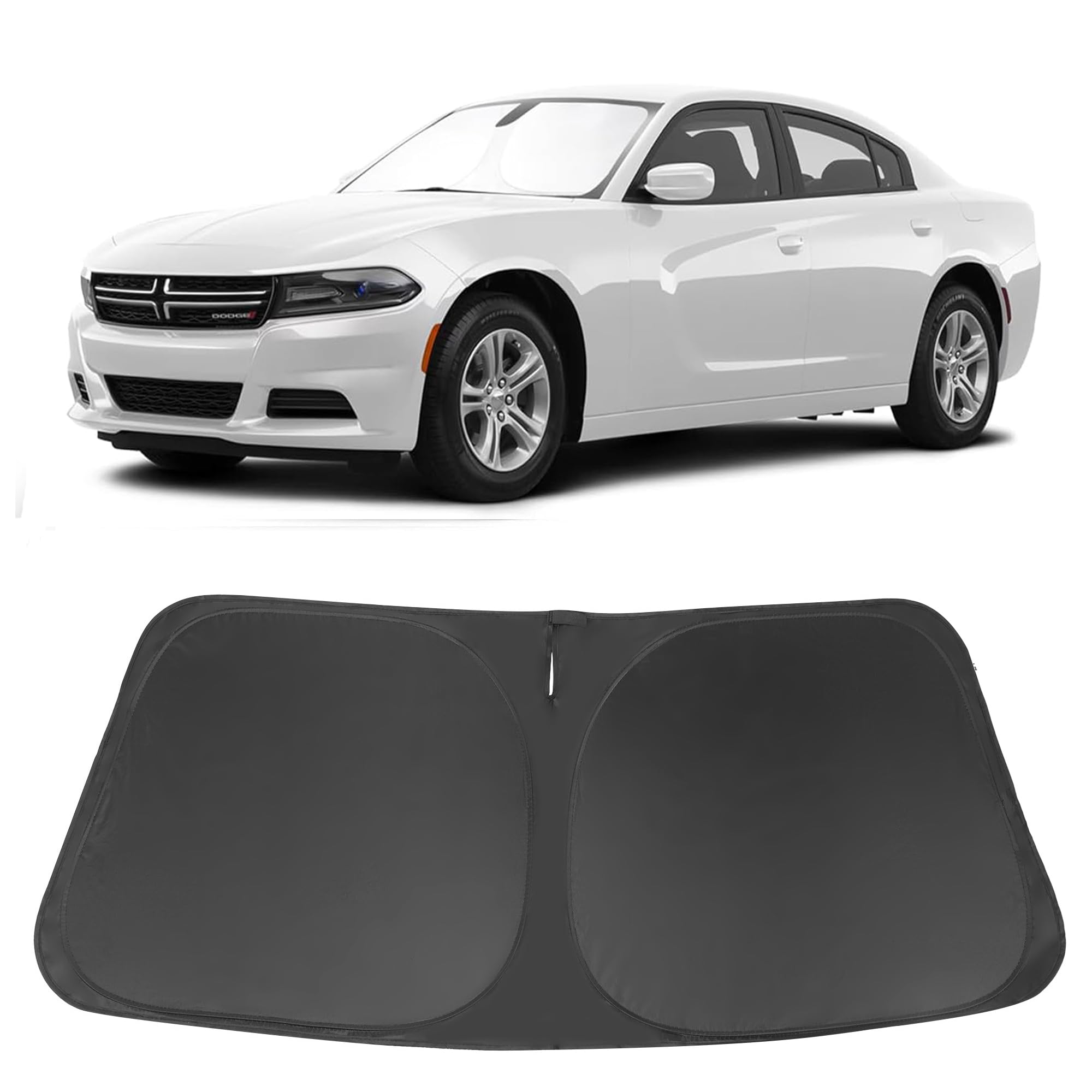 Windshield Sun Shade for 2011-2023 Dodge Charger Accessories