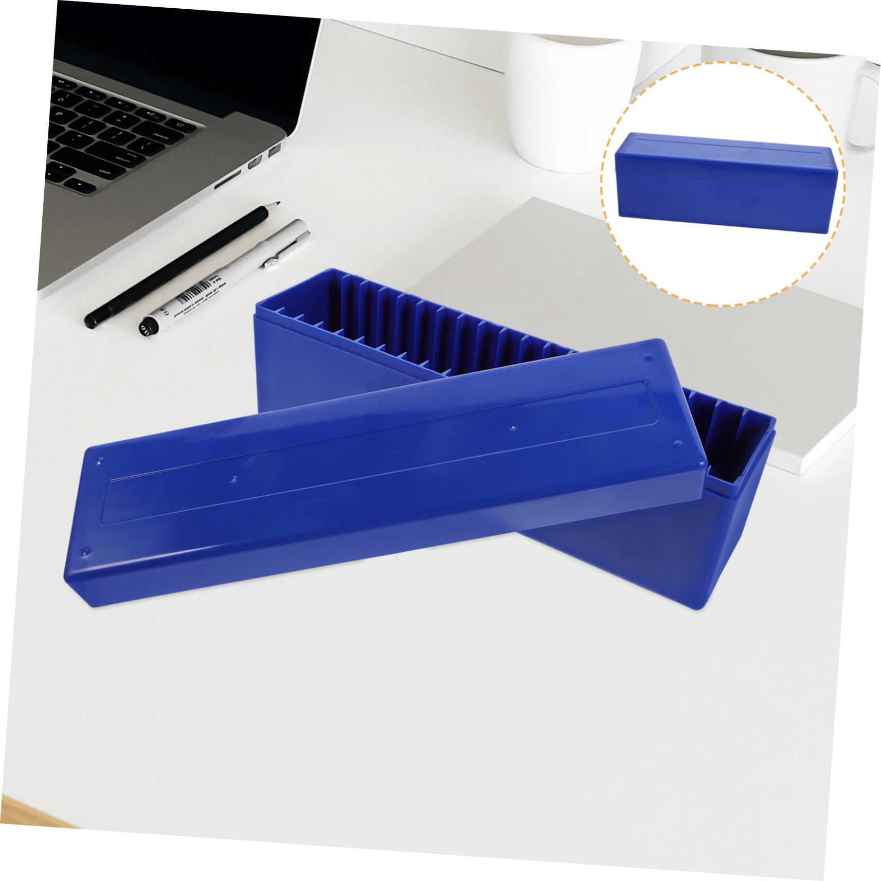 Artibetter Caja De Almacenamiento De Monedas con Clasificación De 4 Piezas Estuche para Colección De Monedas Contenedor Protector De Monedas Organizador De Monedas Azul