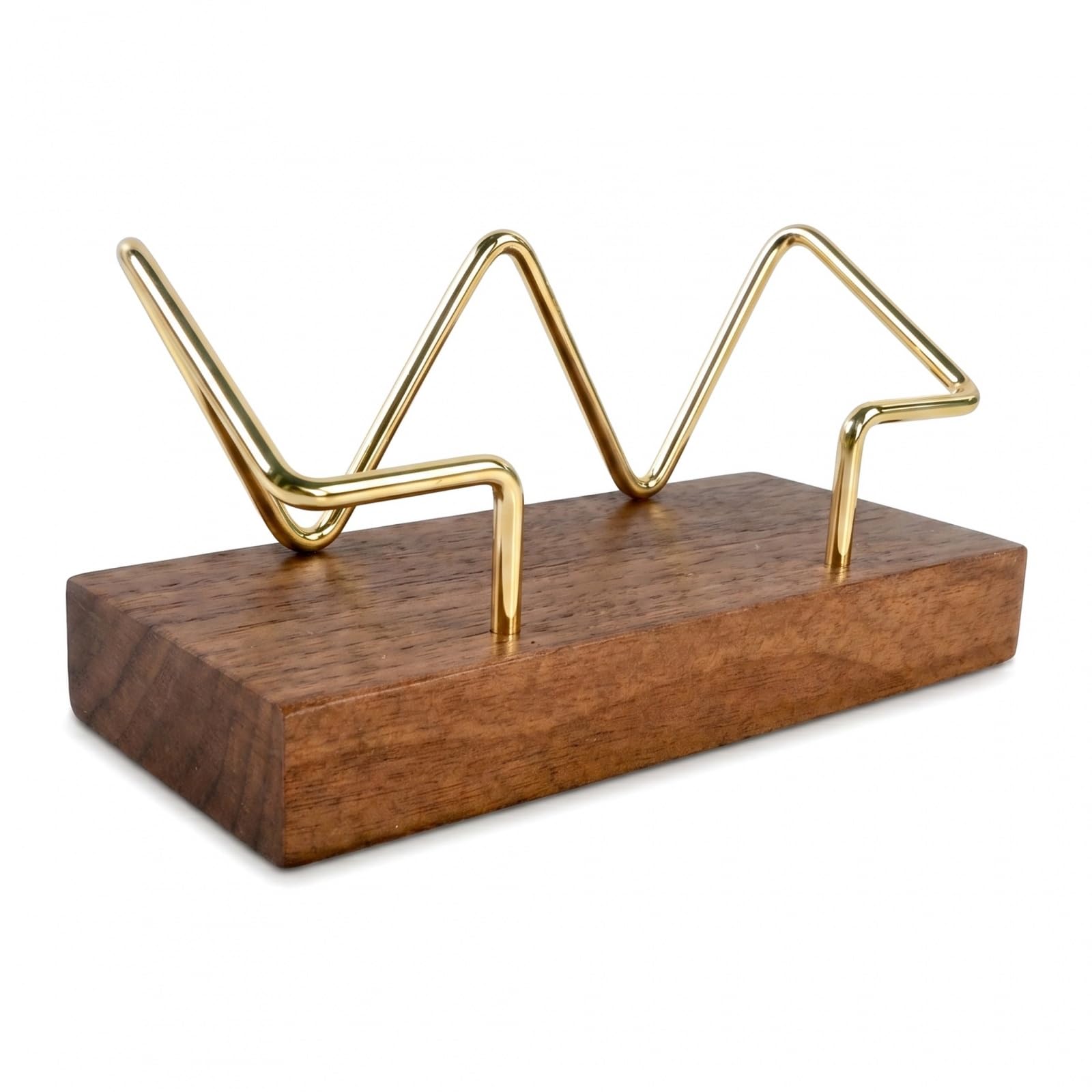 Solvio Premium Wooden Business Card Holders Desk Display Stand Classic Business Card Holder Case Walnut Wood for Office Appointment Cards Text Office Desk Gifts for Men Women Colleagues