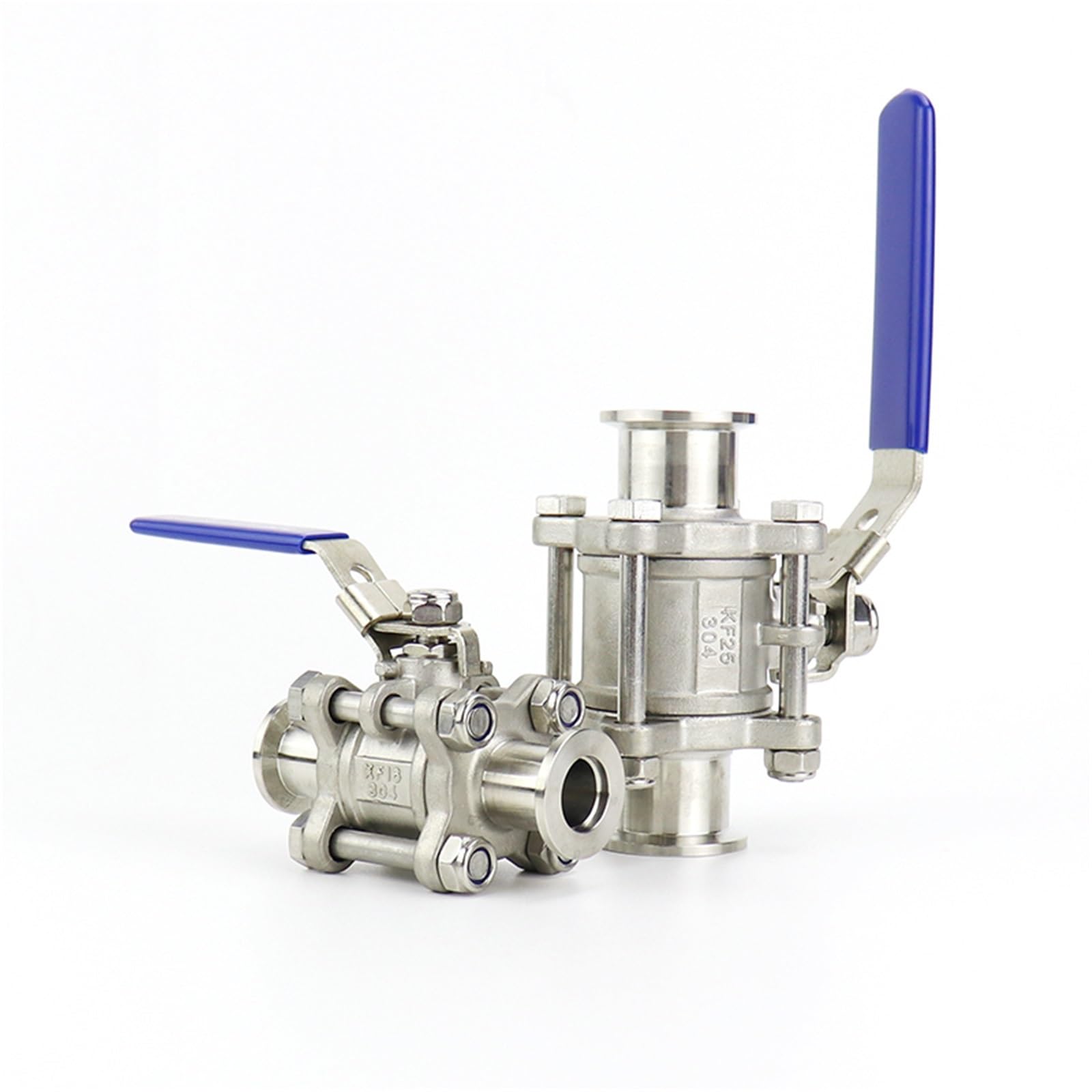 Válvula de Bola de Alto vacío KF de Acero Inoxidable KF16 KF25 KF40 KF50 SUS304, Brida de instalación rápida, válvula de Bola Manual de Tres Piezas | válvula solenoide(KF16)