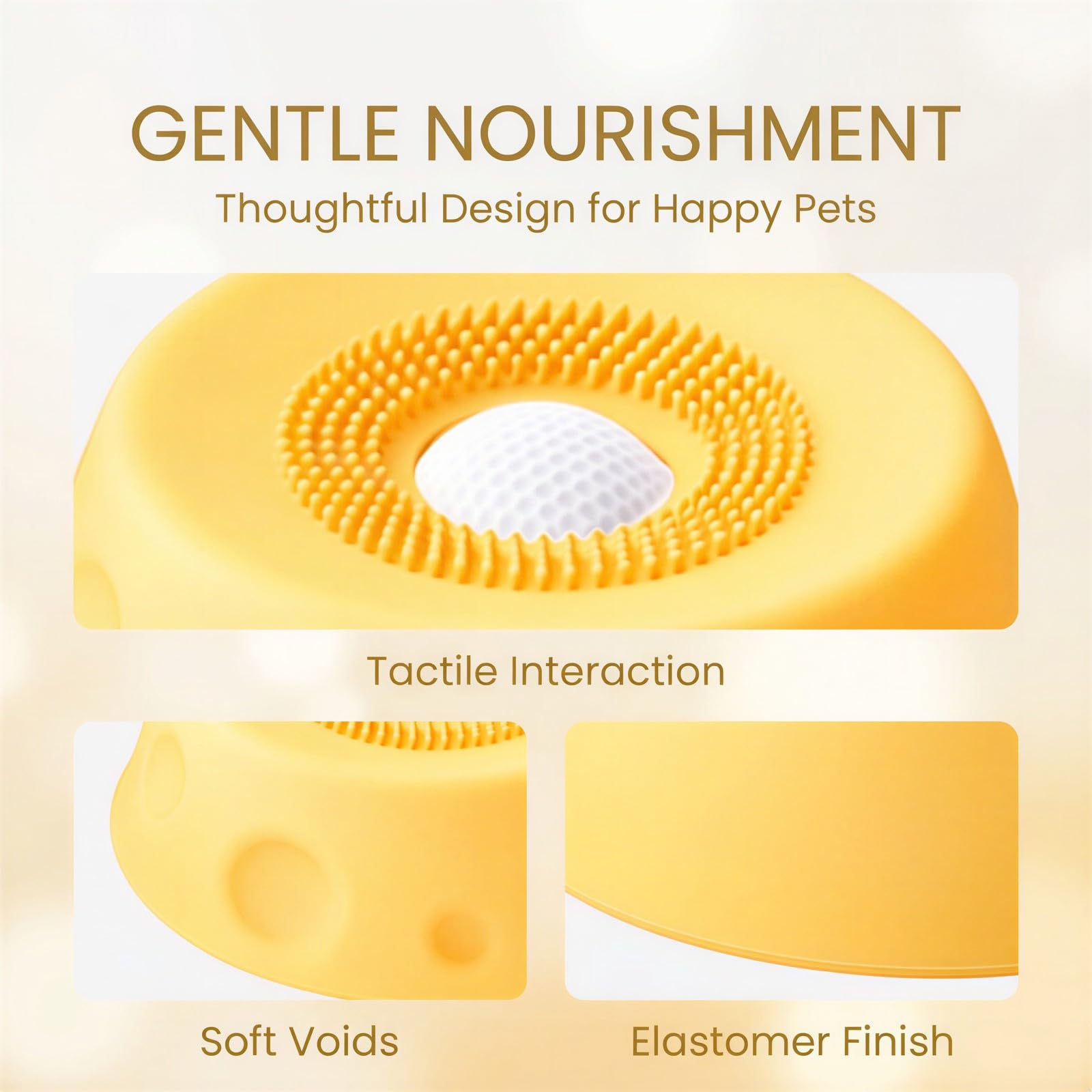 8,5 oz Hundeleckschale mit Ball aus lebensmittelechtem Silikon, Rutschfester Slow-Feeder-Hundenapf für Beschäftigung, Baden und Reisen, 17,3 × 5,6 cm interaktive Leckmatte für Hunde und Katzen