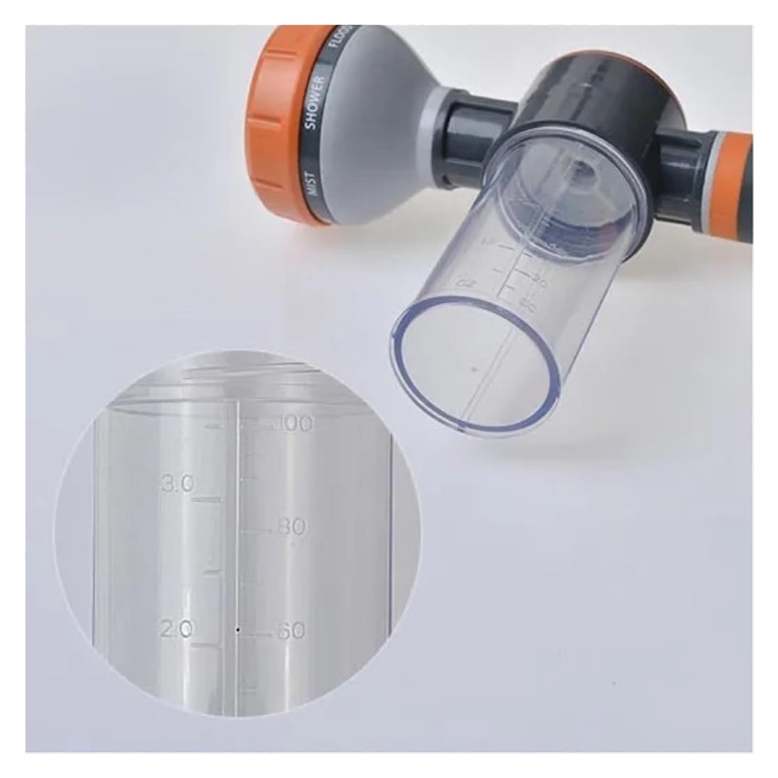 Pistolet d'arrosage avec embout multi-jets, 8 modèles de pulvérisation Lance à mousse jardin voiture eau buse haute pression Pot(Water 1 Set)