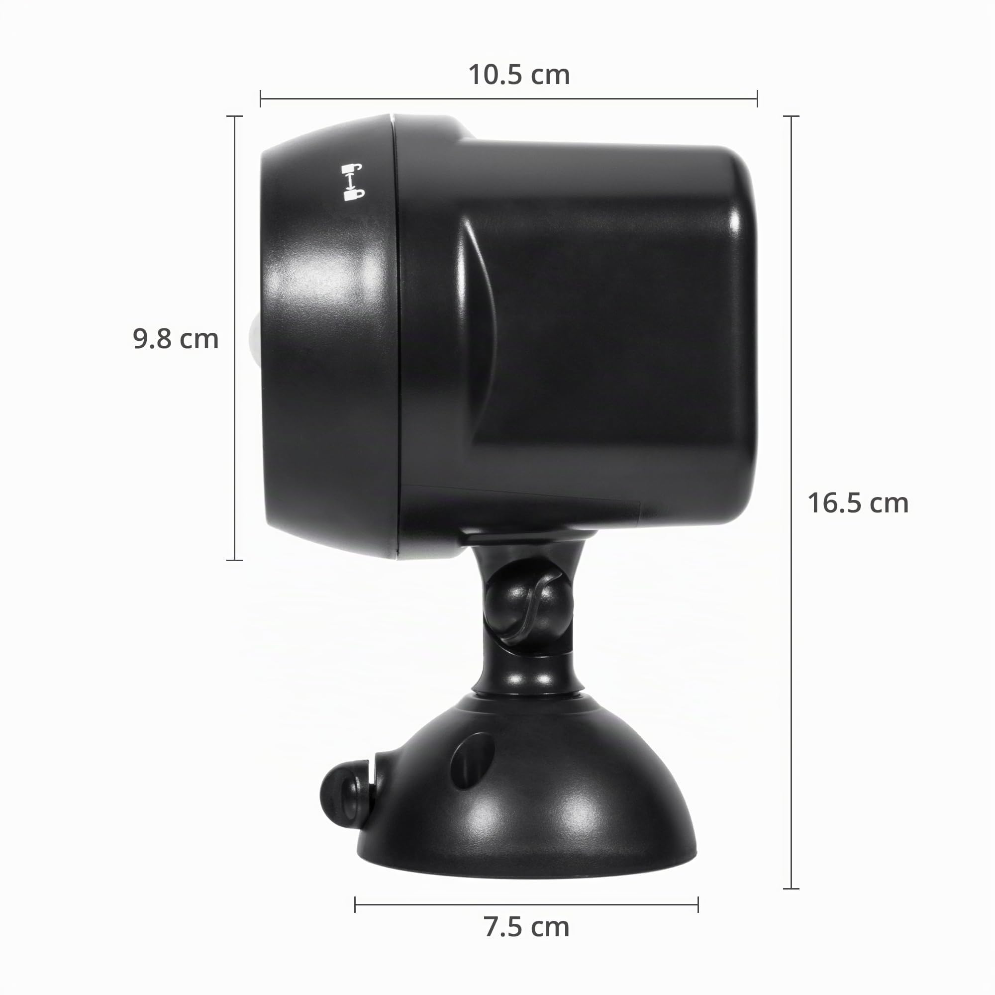 NICREW Lampe extérieure avec capteur de mouvement Imperméable à l'eau, Projecteur LED avec capteur sans fil, Lumière extérieure de Sécurité pour escalier, couloir, jardin, terrasse (Lot de 2)