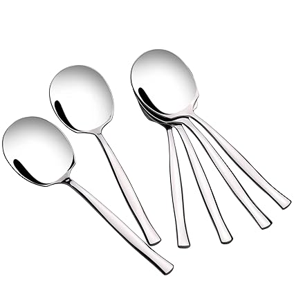Joyeen Stainless Steel Buffet Serving Spoon, Large Serving Spoon Set of 6