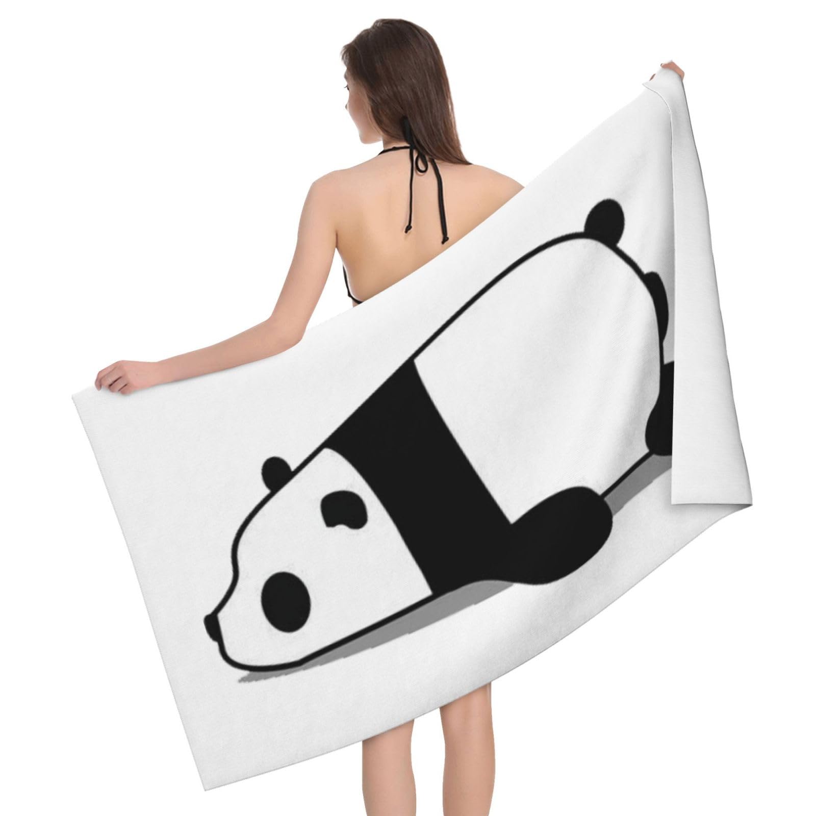＊予約品です＊ふわっふわっパンダ♪大きめタオル。 Amazon｜面白い パンダ バスタオル 大判 吸水速乾 フェイス