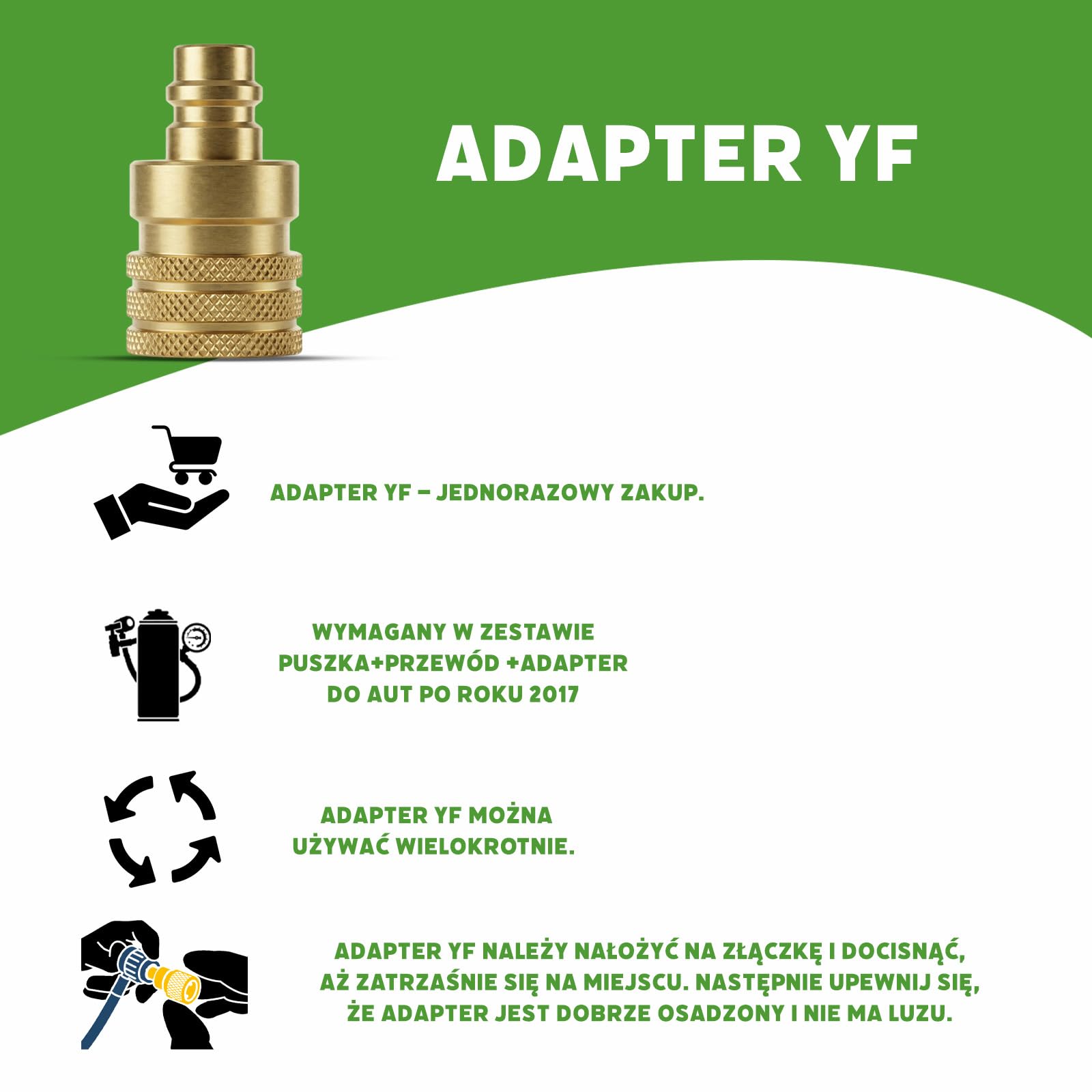 3in1 R1234yf Napełnianie Klimatyzacji – 3x 235 g z Wężem do Napełniania i Adapterem YF – Klimatyzacja Samochodowa – Gaz R1234yf 3in1 – Kartusz Gazu – ECO
