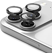 Ringke Protective Camera Protection iPhone 17 Pro Max, iPhone 17 Pro Tempered Glass [Camera Lens Frame Glass] [2 Pack] Protection Lens Cover Glass Cover Aluminium Frame Scratch Resistant