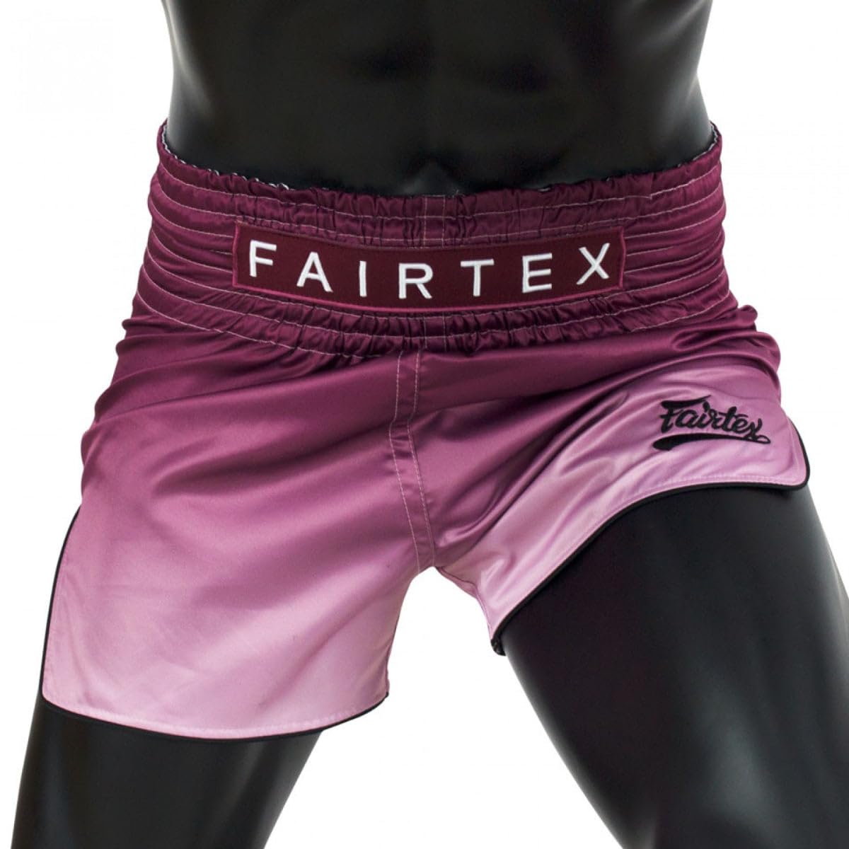 Fairtex Slim Cut Muay Thai Boxing Shorts - BS1904 (Maroon Fade, Large) — image 1