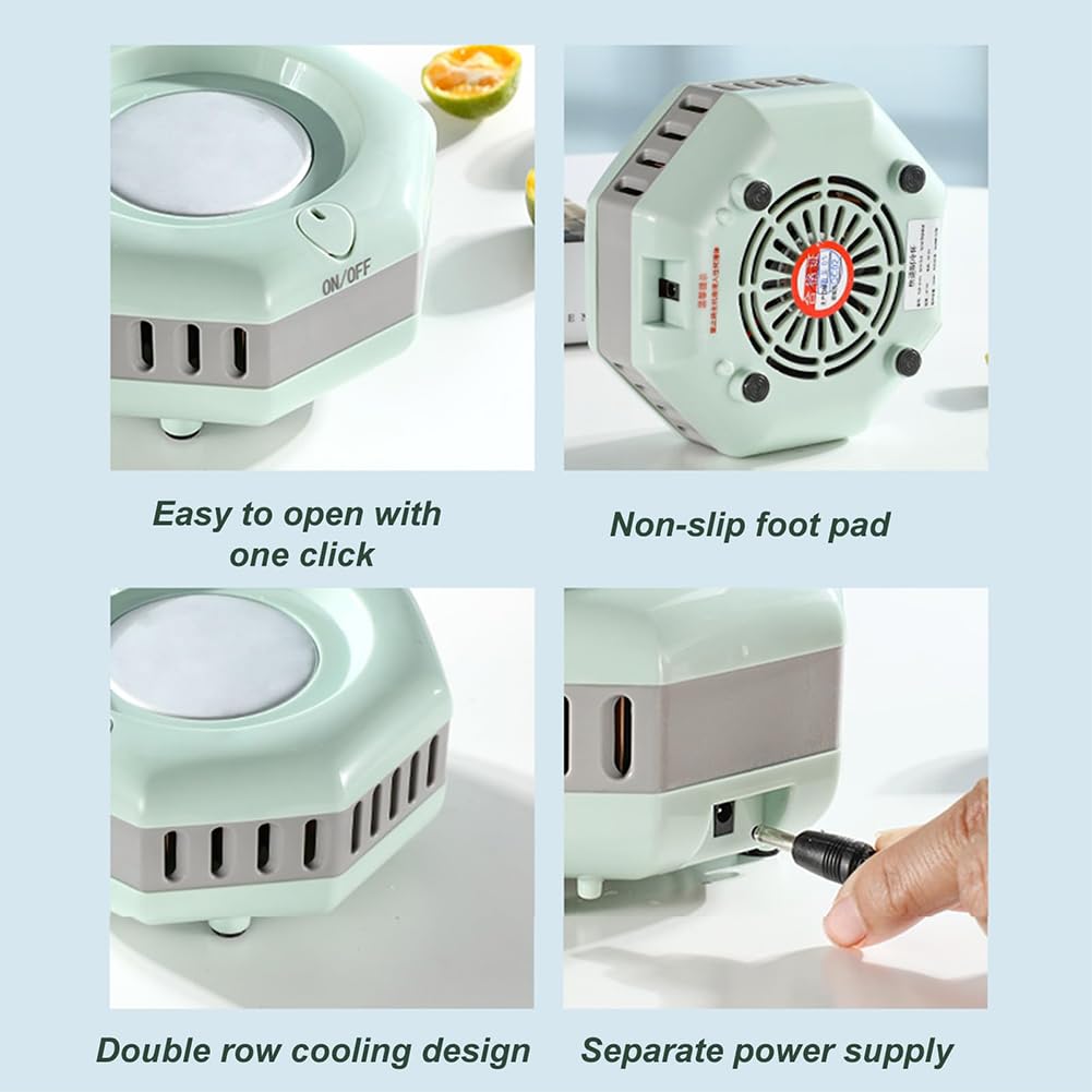 FURLOU Raffreddatore per Bevande Elettrico Portatile, refrigeratori d'Acqua per Bevande Rapide estive, Mini Tazza di Raffreddamento rapido, refrigeratore istantaneo per Bevande da Viaggio in Auto B