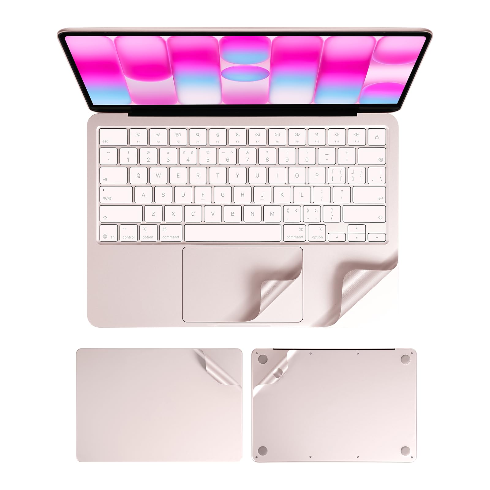 Vinilo 3M rosa rubor para MacBook Pro 13 A18, ideal para trabajar con estilo 8