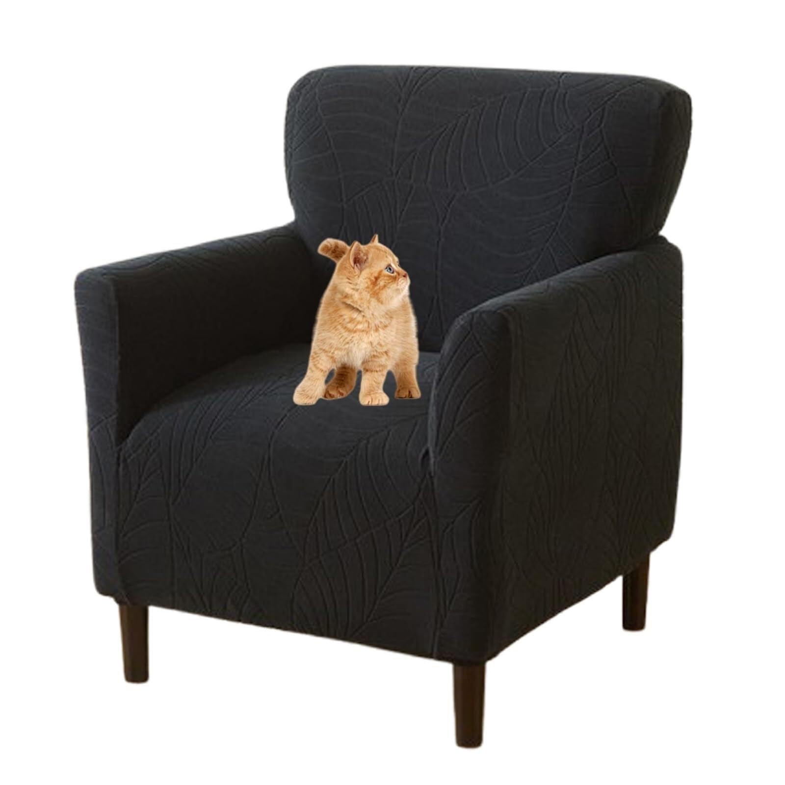 Funda para sillón una pieza que cubre tapizados dañados y protege sillas de banquete