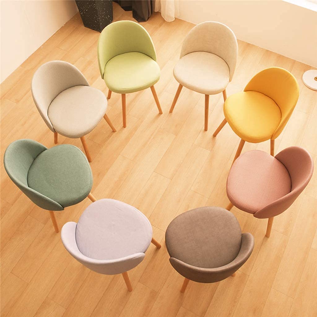 Amazon.co.jp: NZDY ダイニングチェアキッチンダイニングチェア、布革