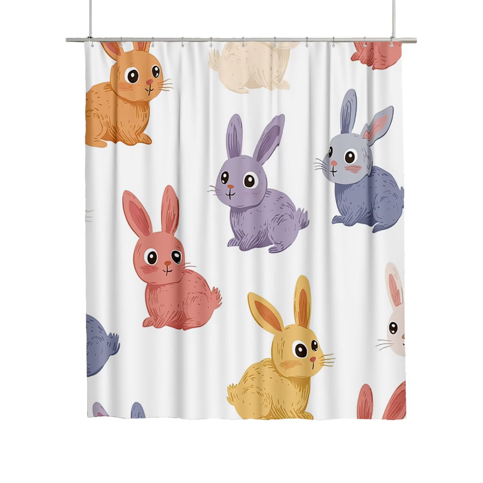 Rideau de douche imperméable qui ne colle pas à la peau pour baignoire 180x180