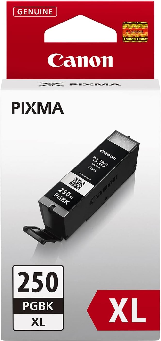 Canon PGI-250 XL Pigment Black Ink Cartridges, Pack Of 2