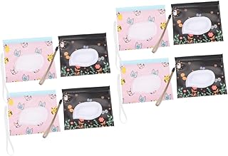 NOLITOY 8 Peças Saco De Lenços Umedecidos Portáteis Porta Lenços Umedecidos Masculinos Lenços Umedecidos Portáteis Bolsa De Lenços Umedecidos Suportes De Lenços Umedecidos Recipientes De