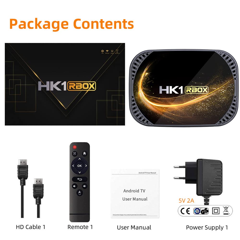 HK1RBOX X4S Android TV Box – Amlogic S905X4 Cortex-A55, 4 GB RAM 64 GB di archiviazione, Android 11.0, decodifica 8K, USB 3.0 e WiFi AC Dual-Band
