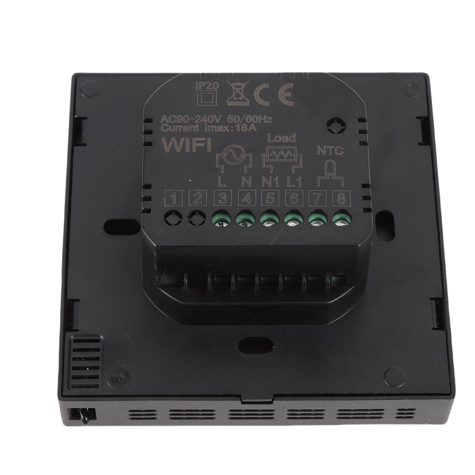 Termostato Intelligente, Termostato WiFi con Controllo Vocale Senza Cavo C, per Riscaldamento Programmabile con Schermo LCD a Colori, per Home Office Hotel