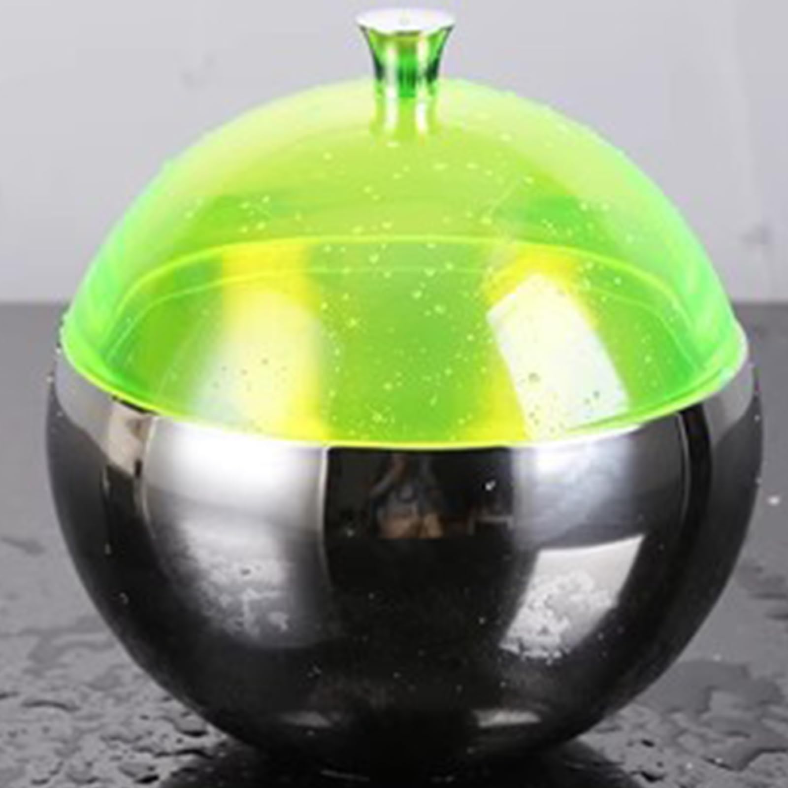 Soportes aislados de acero inoxidable para cubitos de hielo en diseño esférico para cócteles, fiestas, cuentan con asa de transporte ergonómica, cubos de hielo portátiles con asa