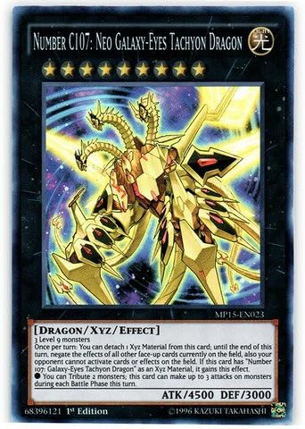 YU-GI-OH! - Número C107: Neo Galaxy-Eyes Tachyon Dragon (MP15-EN023) - Mega Pack 2015-1st Edition - Super Rare