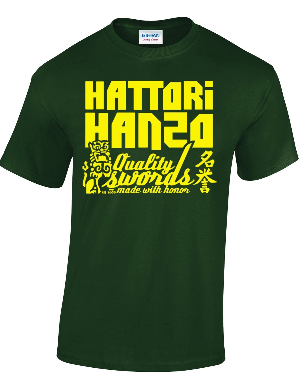 Crown Designs Men's Dark Green Hattori Hanzo Cool Funky Geek Nerd For & Teenagers T-Shirts Tops - /Large
