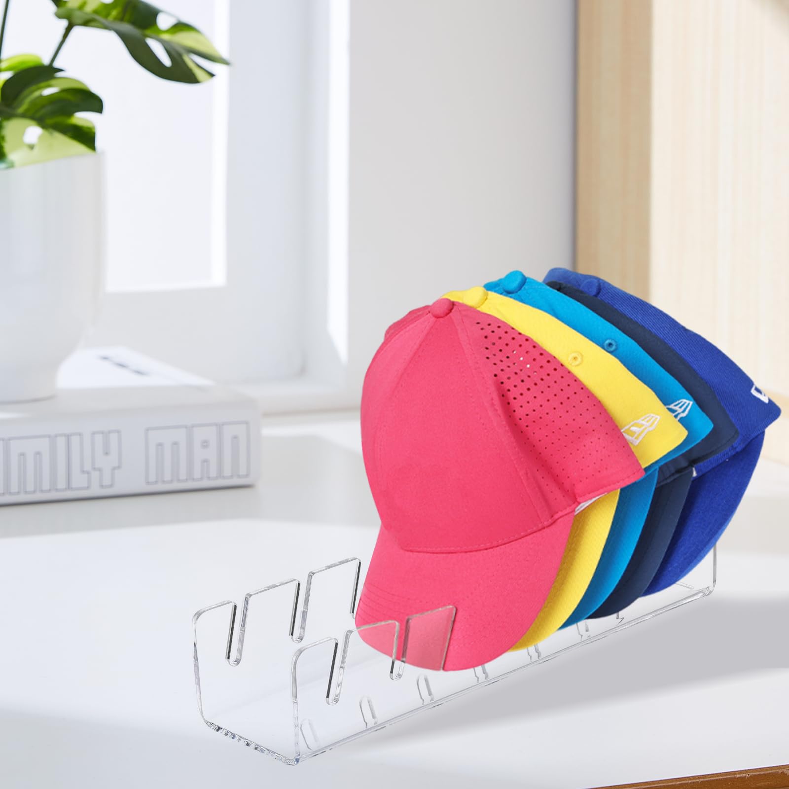 Supporto Cappelli Acrilico Trasparente - 2 Pezzi, Per Max 14 Cappelli, Senza Installazione, Per Armadio O Esposizione - Foto 5