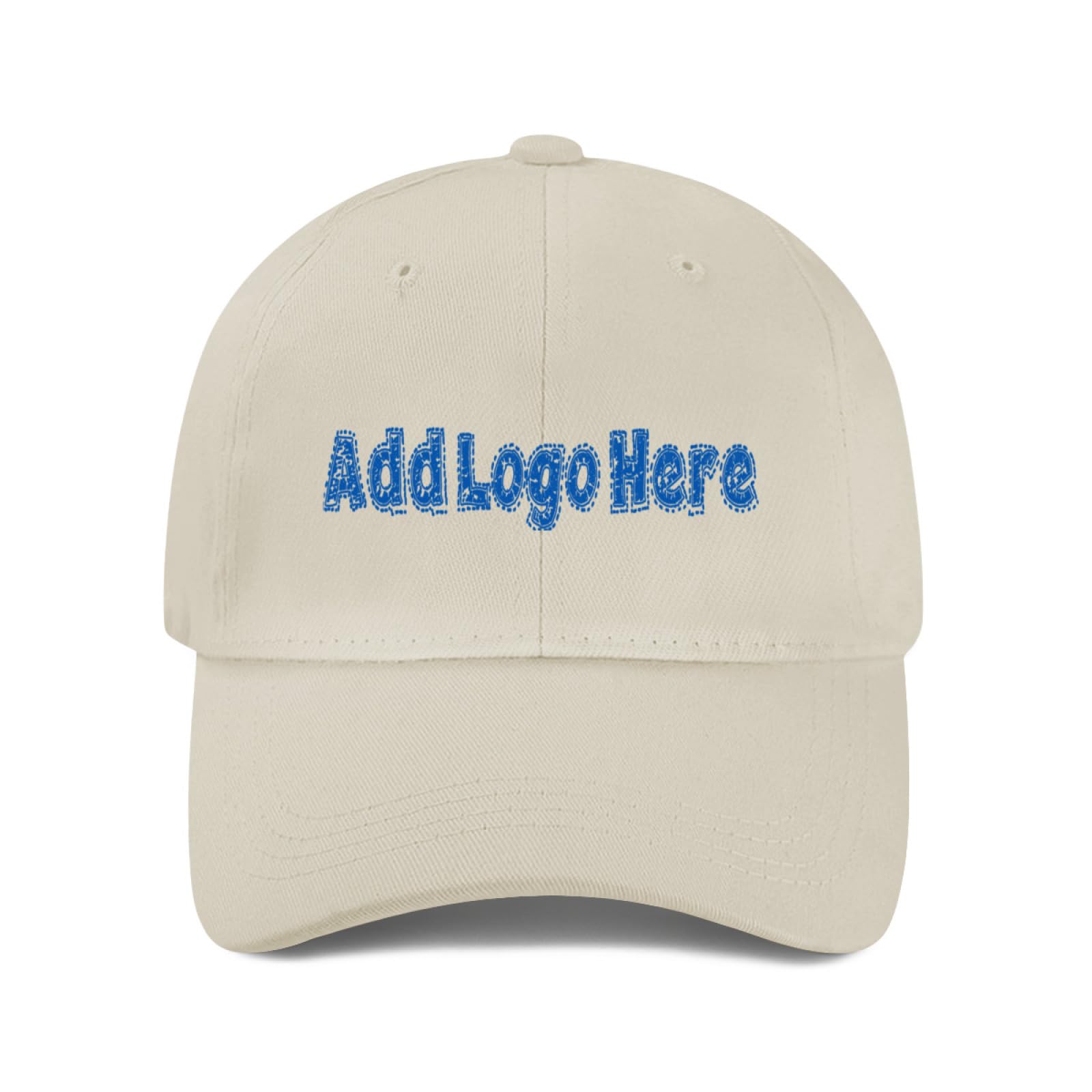 Miujonvy Men's Beige Soft Trucker Hat Custom Text Here Sport Caps