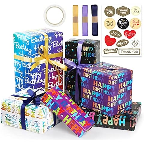 Papier Cadeau Bigqin 6 Feuilles Cover