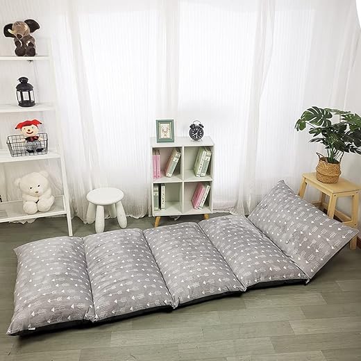 ICOPUCA Floor Lounger Pillow casing for boy Girl, Soft Minky Plush, Cover/Sleeve Only! Perfect Reading and Watching TV Cushion - Excellent for Sleepovers, Queen Size;