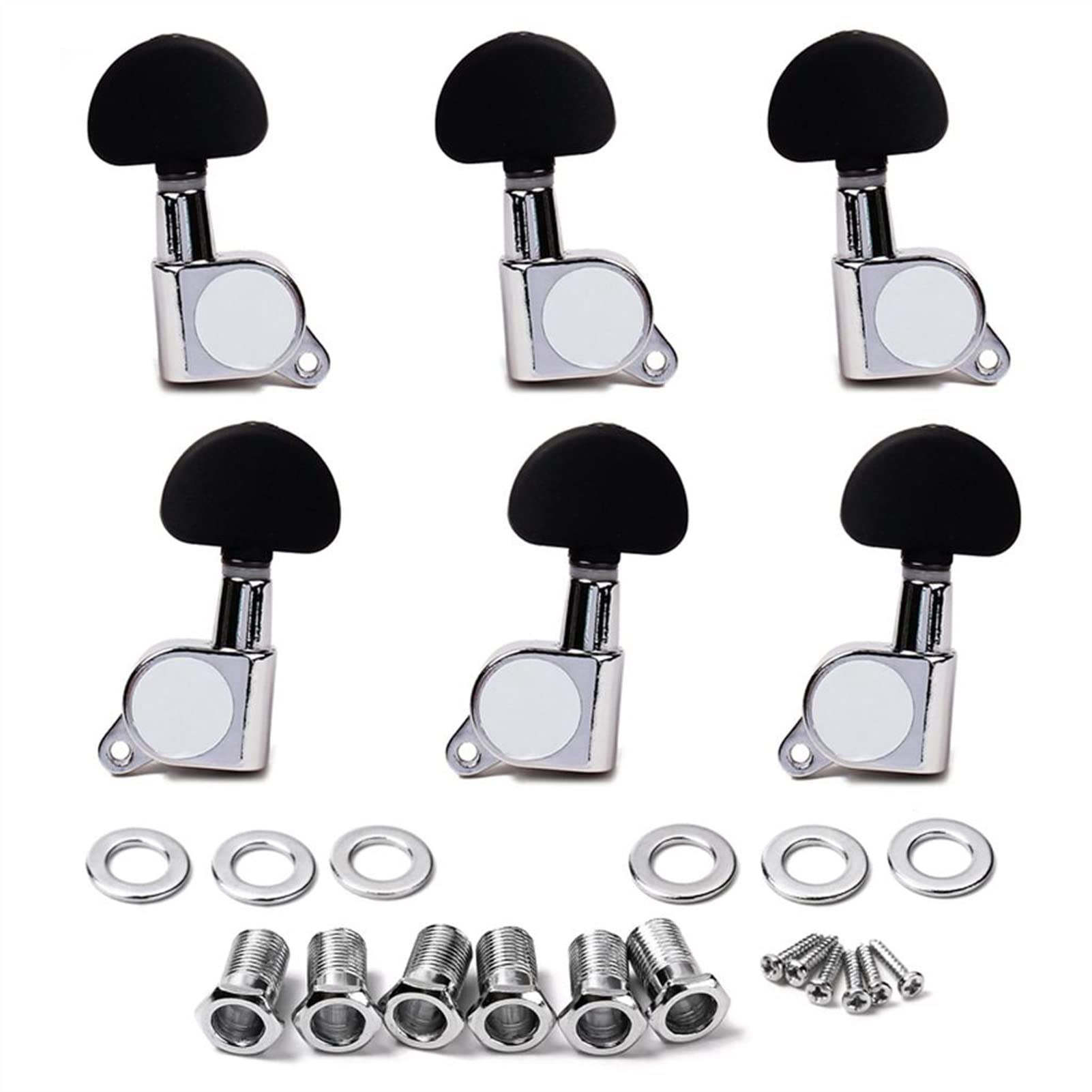 Mechanische Stimmwirbel 6 Stücke Geschlossen Gitarren -Tuning -Tuner -Zahnrad Für Volk/E -Gitarren -Ersatzteile