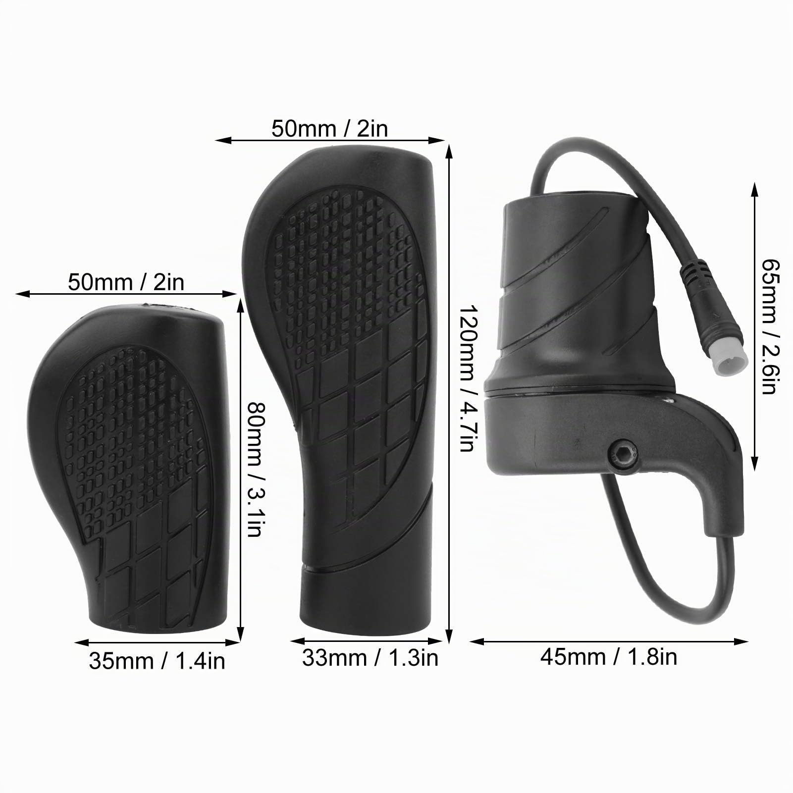 Pièce modifiée poignée de Guidon accélérateur de Vitesse de Torsion accélérateur Droit pour vélo électrique
