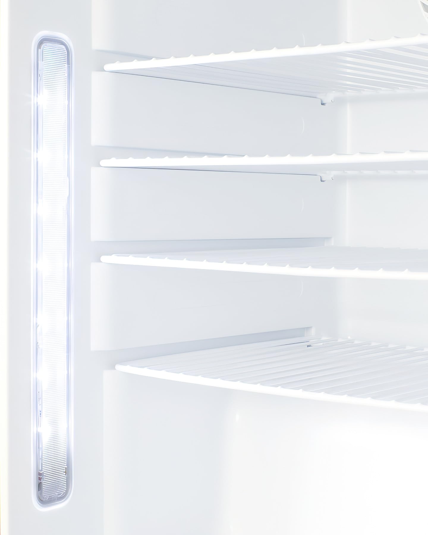 Accucold ADA404REFIFLHD 20" Wide Built-In Healthcare All-Refrigerator; ADA-compliant; Panel-ready Door (Panels Not Included); 3.32 cu.ft Capacity; Automatic Defrost; Interior Light; LHD Swing