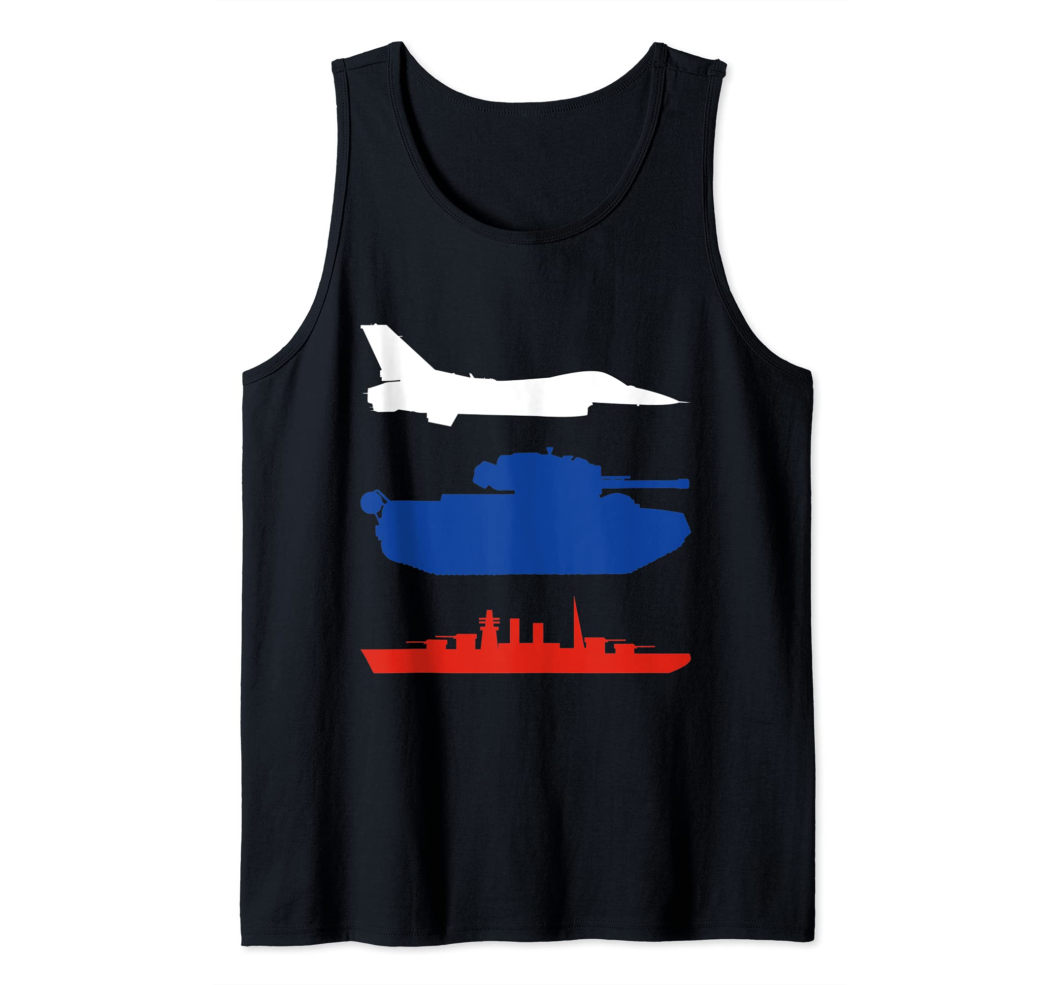Russia USSR Soviet Union CCCP Retro Vintage Tank Top, Black