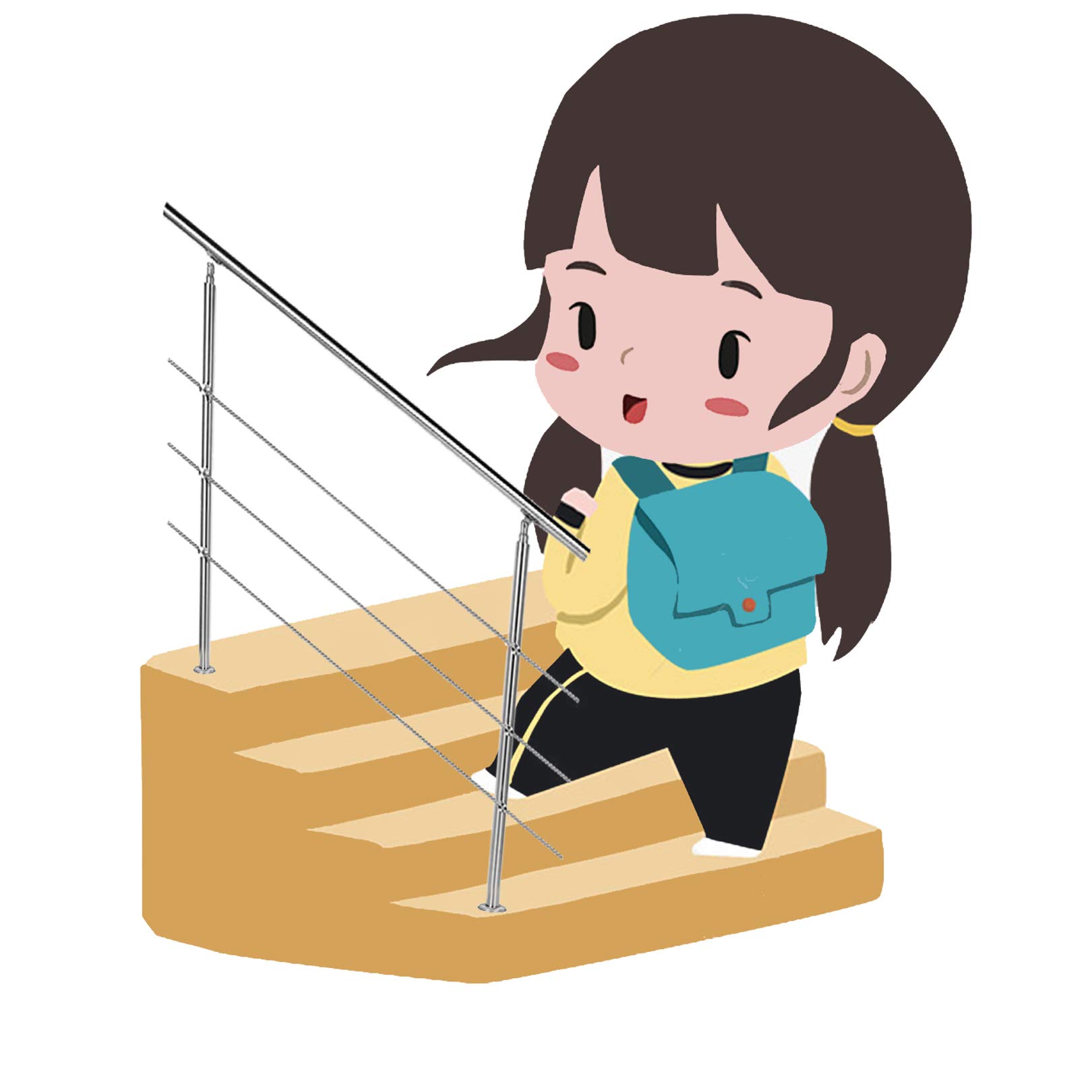 Rambarde d'escalier extérieure et intérieure pour sécuriser l'accès de votre terrasse