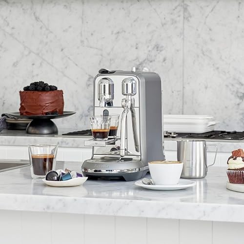 Miniatura 3 de Nespresso Creatista Plus Espresso Machine de Breville, cápsulas de acero inoxidable cepillado, línea original