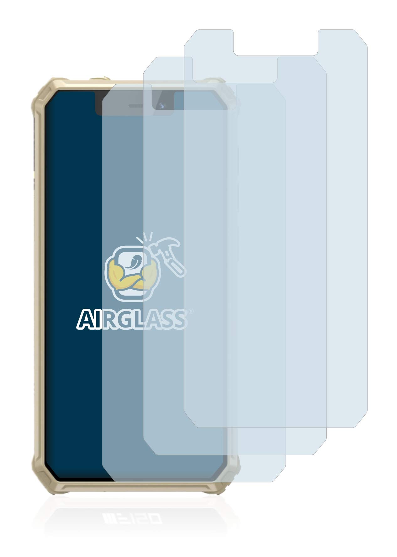 Brotect AirGlass Pellicola In Vetro Ibrido 9H Per Oukitel WP6 – Anti-impronta, Trasparente, Made In Germany - 4